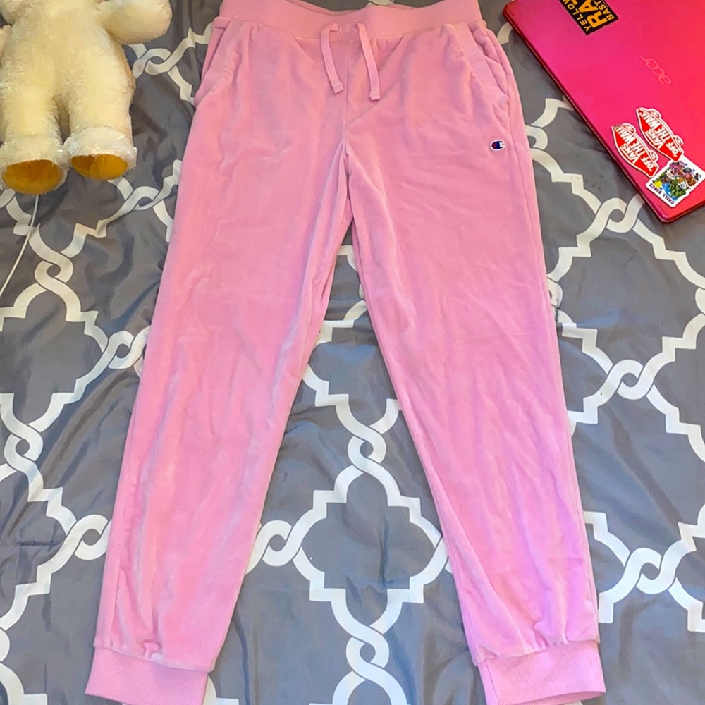 ‼️PINK CHAMPION SWEATPANTS NEW‼️